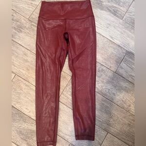 Lululemon wunder train shine size 6 NWOT